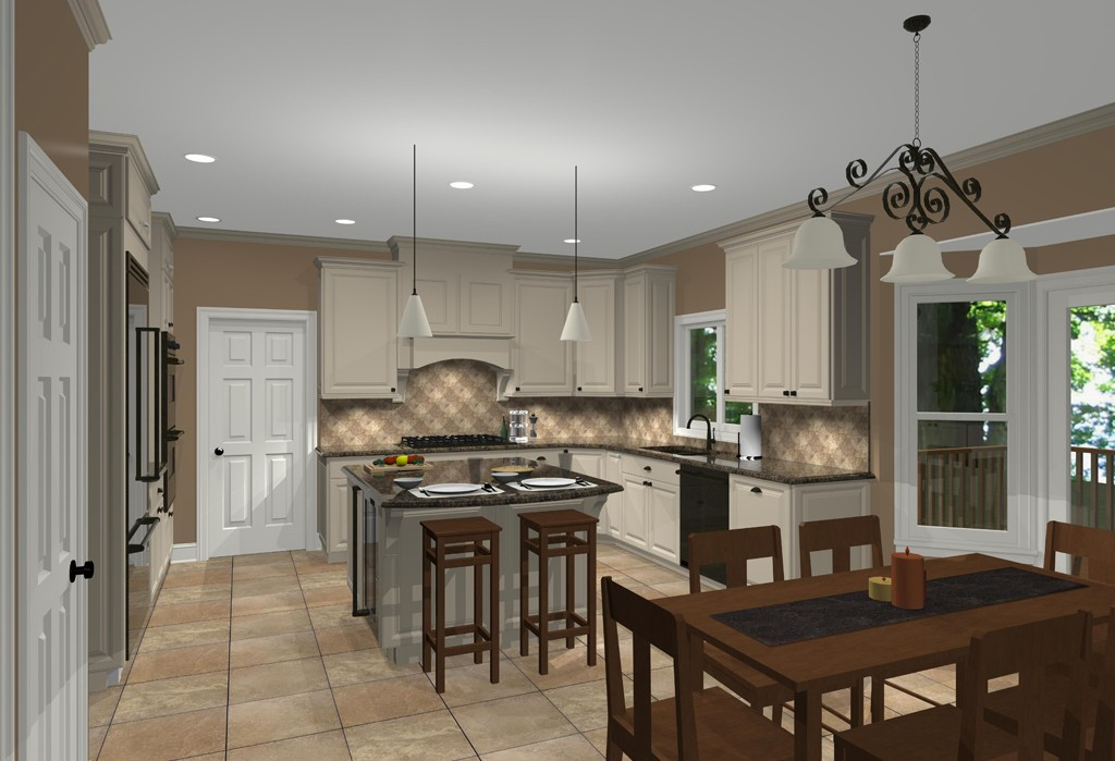 Kitchen Remodeling Planning
 CAD Views of Kitchen Design Ideas for Remodeling Design