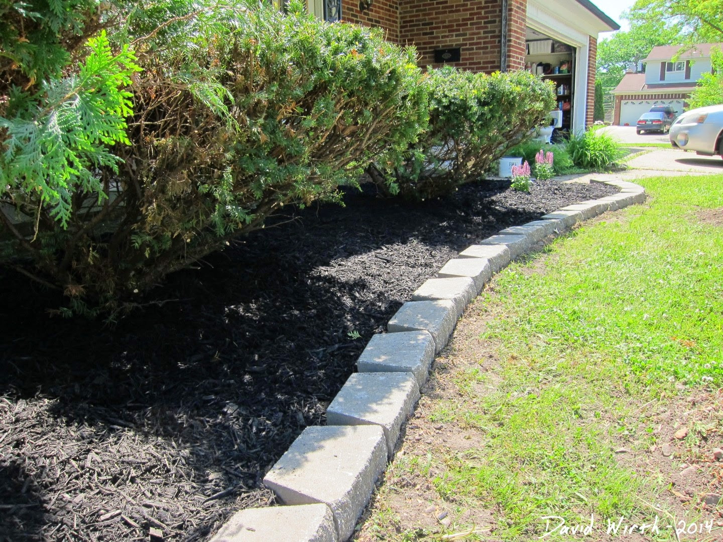 Landscape Edging Block Lovely Easy Landscape Block Wall and Mulch