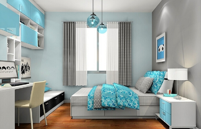 Light Blue Bedroom Set
 