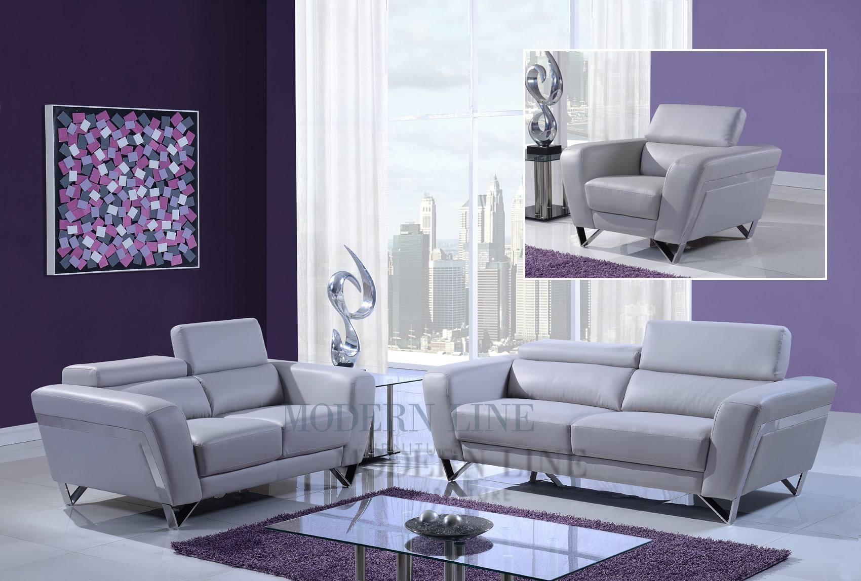 Light Grey Couch Living Room
 Gray Leather Living Room Set Zion Star