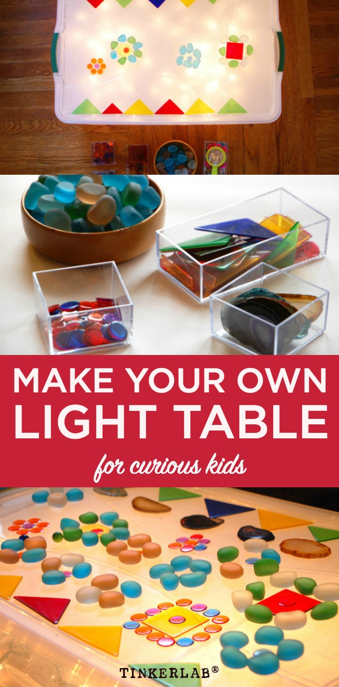 Light Table For Kids
 Homemade Easy Low cost Light Table