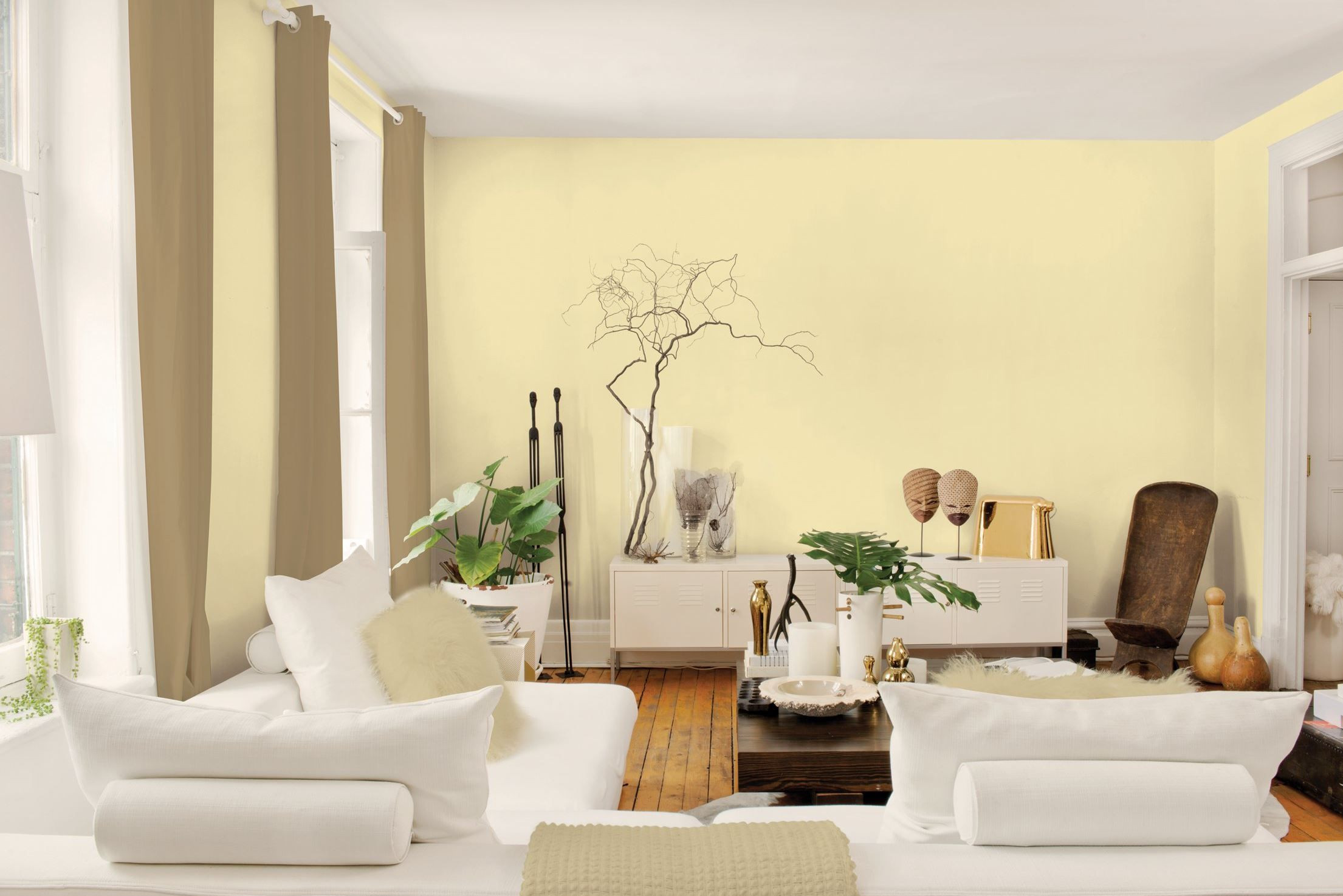 Light Yellow Living Room
 Inspirations Paint Colors For Walls