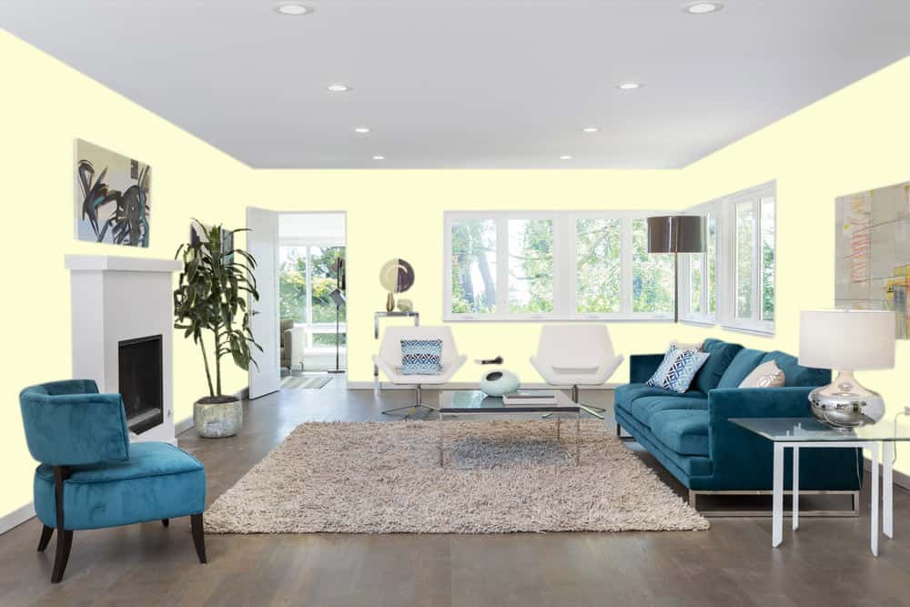 Light Yellow Living Room
 Best Living Room Colors and Color binations 2019