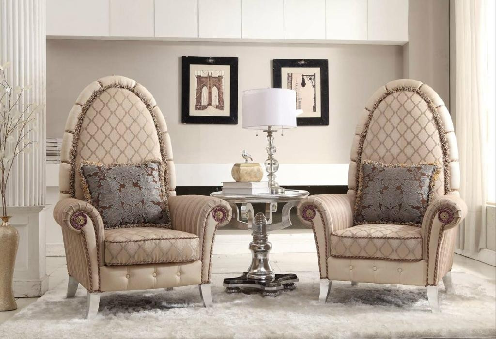 Luxury Chairs for Living Room Elegant Neo Classical Style solid Wooden Luxury Chairs Living