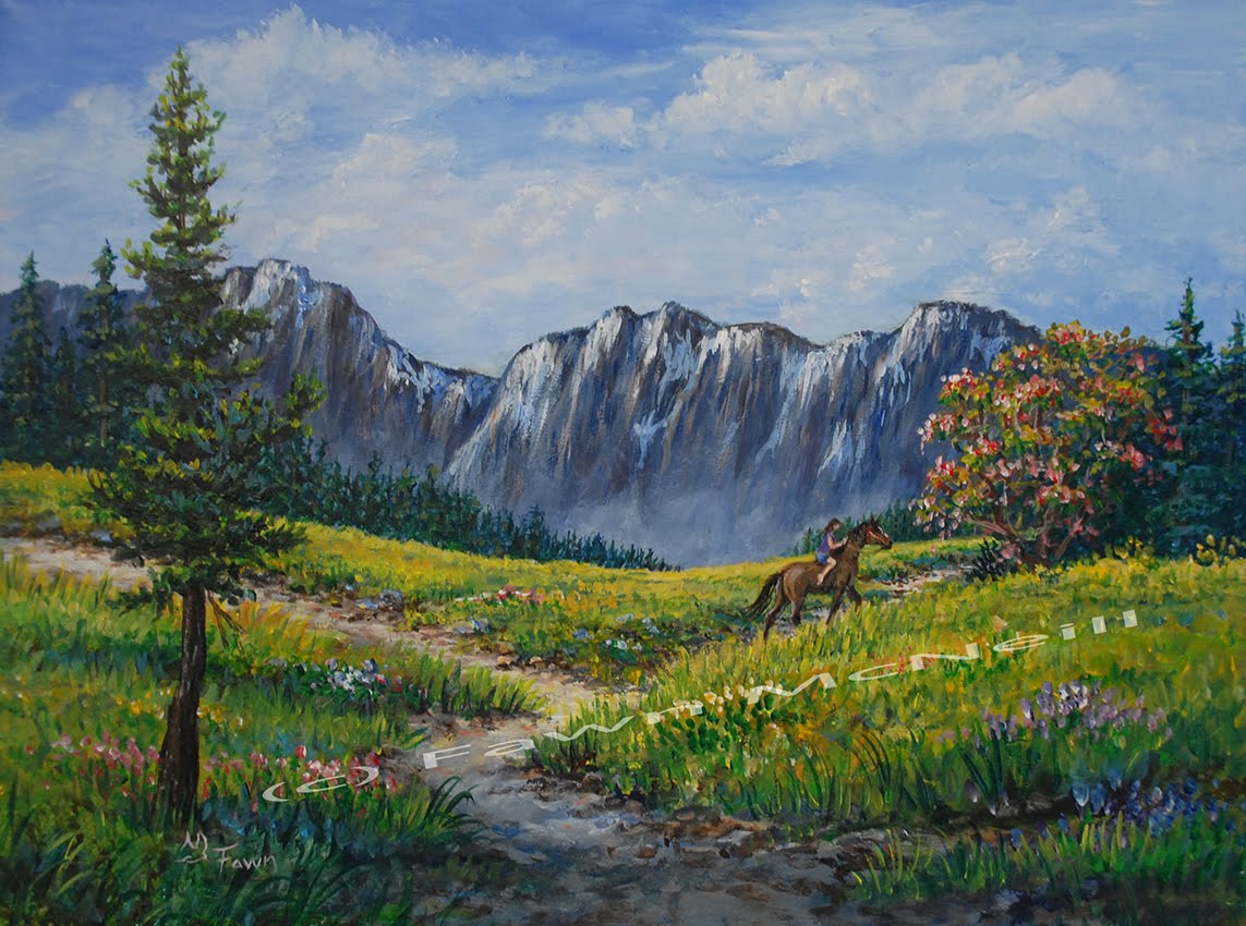 Mountain Landscape Painting
 Mountain Landscape paintings