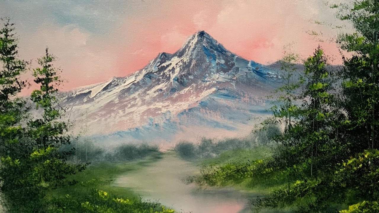 Mountain Landscape Painting
 Painting A Sunset Mountain Landscape Quick And Easy