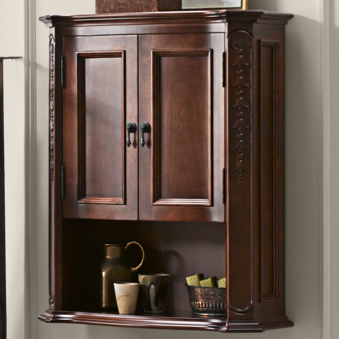 Mounted Bathroom Cabinet
 Bordeaux 26 3" W x 32 01" H Wall Mounted Cabinet