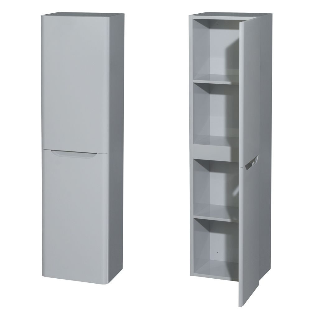 Mounted Bathroom Cabinet
 Wall Mounted Bathroom Storage Cabinet in Gray Two Door