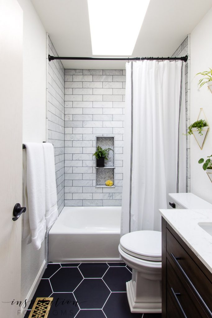 Remodeling Small Bathroom
 Bathroom Remodel with Modern Fixtures from Delta