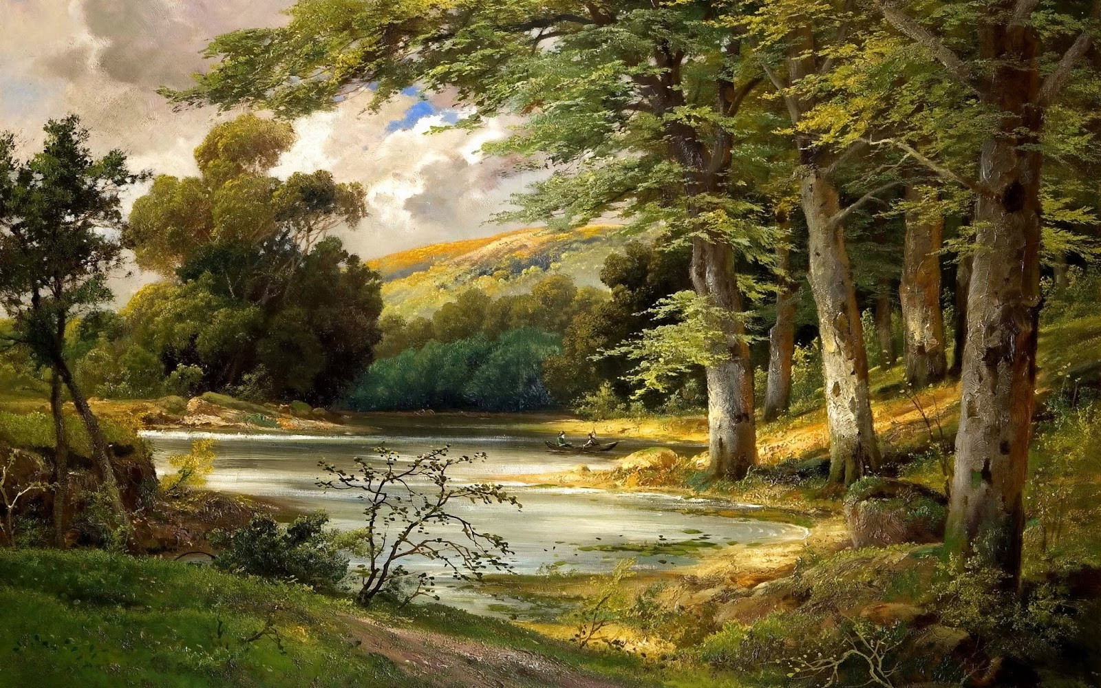 Romantic Landscape Painting
 Alois Arnegger Romantic landscape painter