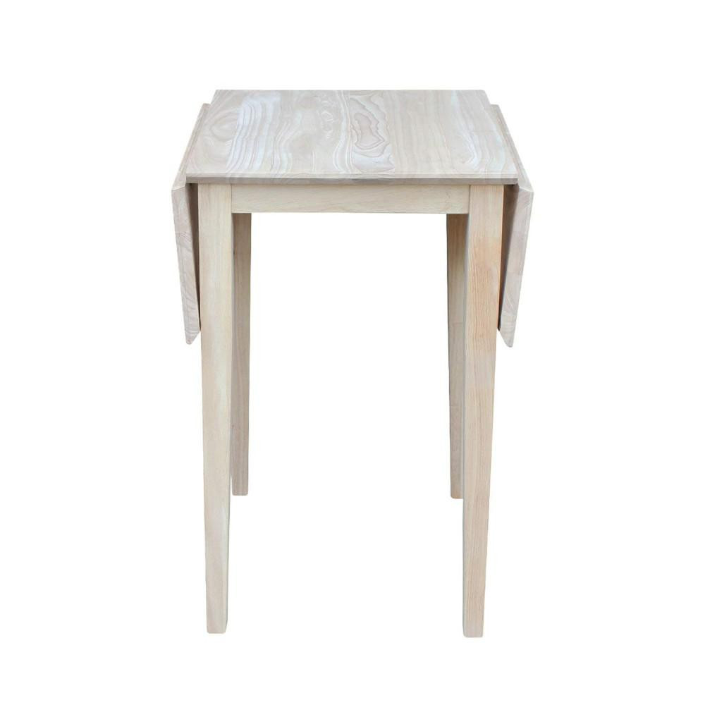 Small Drop Leaf Kitchen Table
 International Concepts Small Drop Leaf Wood Unfinished