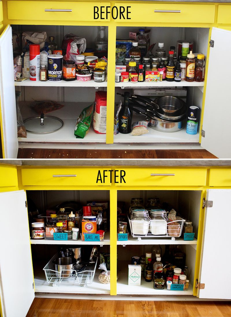Small Kitchen Cabinet Organization
 Get Organized Kitchen Cabinets – A Beautiful Mess