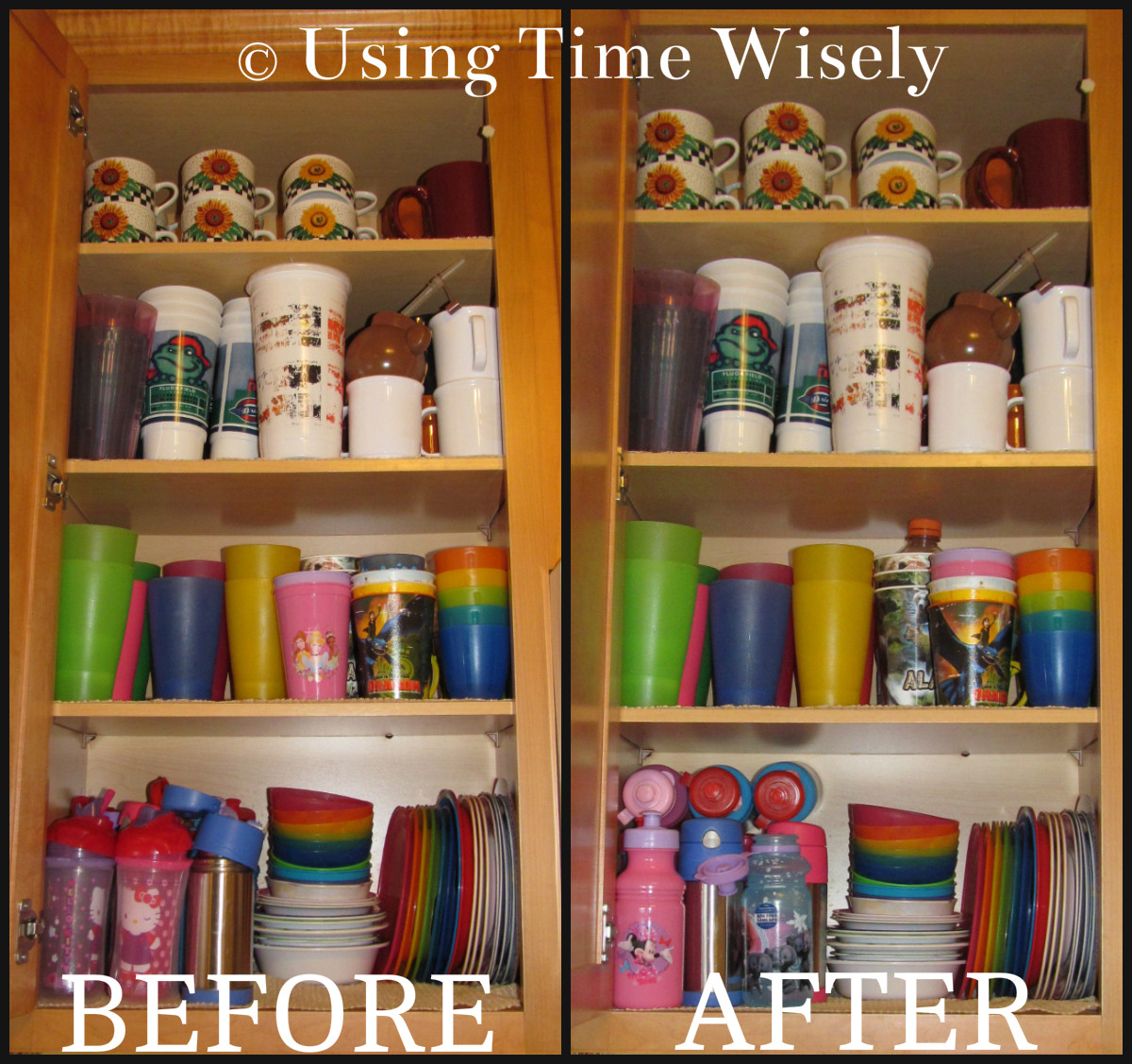 Small Kitchen Cabinet Organization
 Organizing Archives • Using Time Wisely