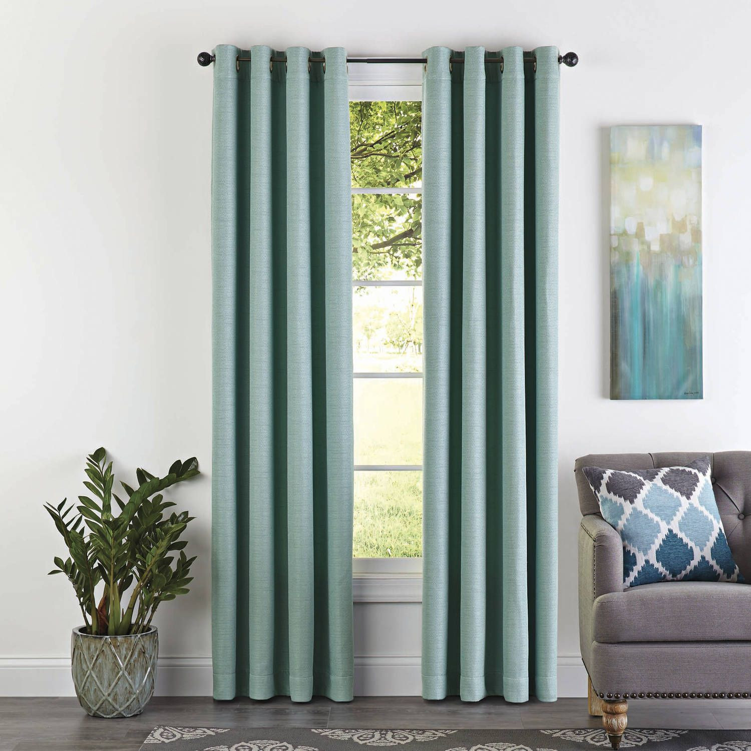 Walmart Curtains For Living Room
 Better Homes and Gardens Basketweave Curtain Panel